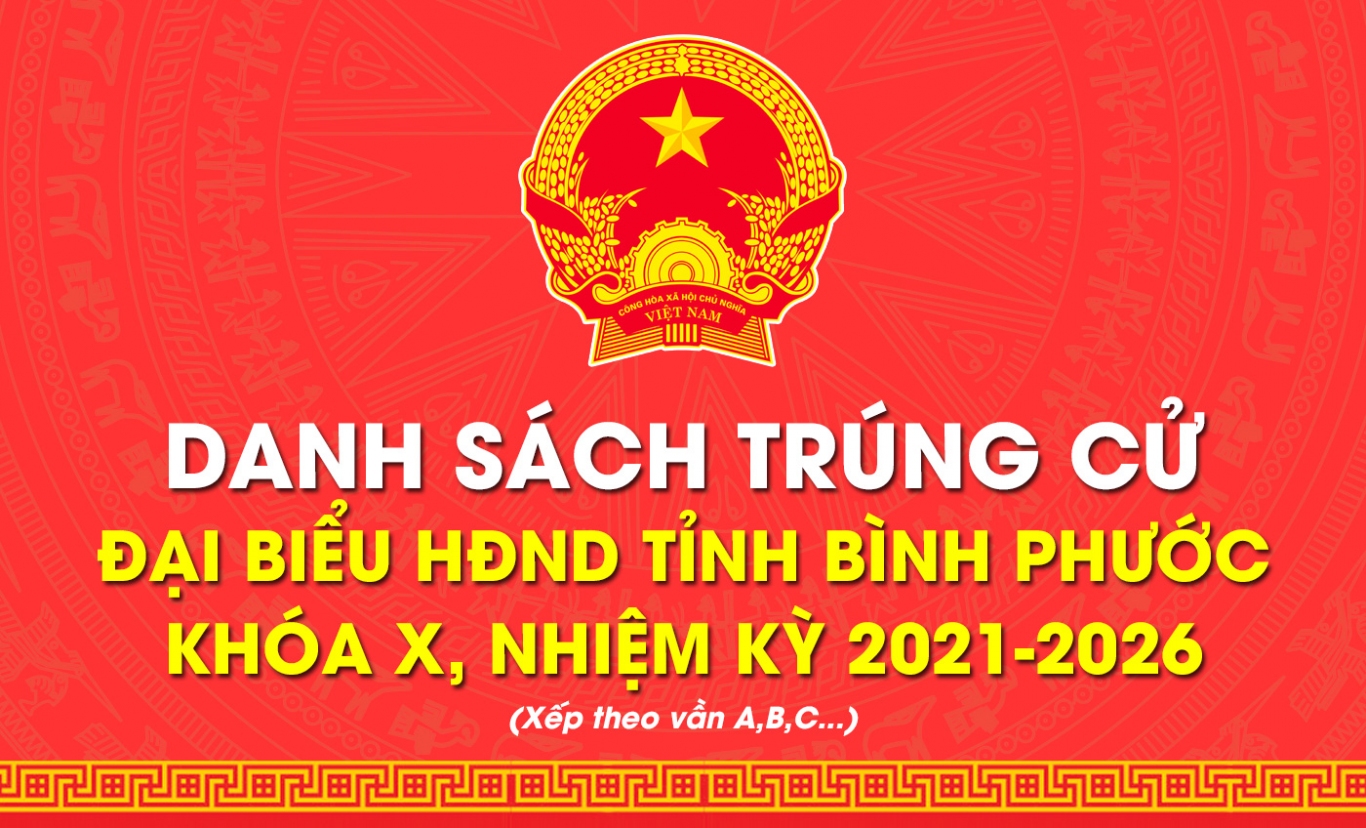 Danh sách trúng cử đại biểu Hội đồng nhân dân tỉnh khóa X, nhiệm kỳ 2021-2026